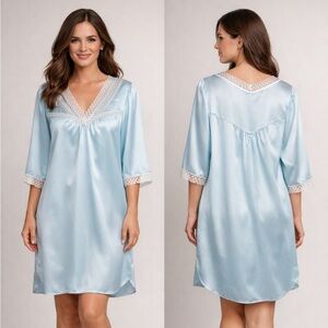 Christian Dior Vintage Blue Nightgown Size Small
